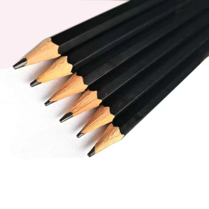 Office Hotel School 7Inch Top Dipped Wood Graphite Wood Sketch Drawing 2B/HB Pencils with Your Logo