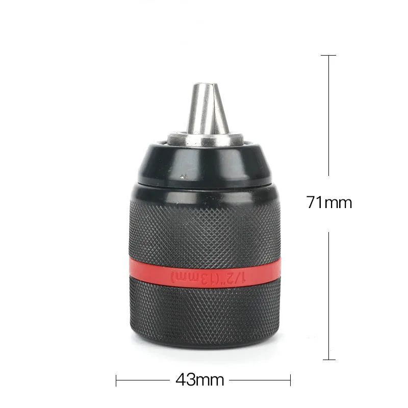 1/2-20UNF 13mm Keyless Drill Chuck Hex Shank/SDS/Socket Square Female Adaptor Hardware Tool Professional
