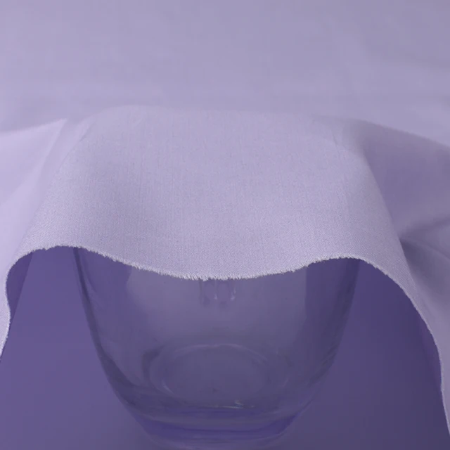 Wholesale 40*40 High Density 144*92 Plain Plain-Dyed Poplin Lyocell Cotton Fabric for Shirts and Dresses