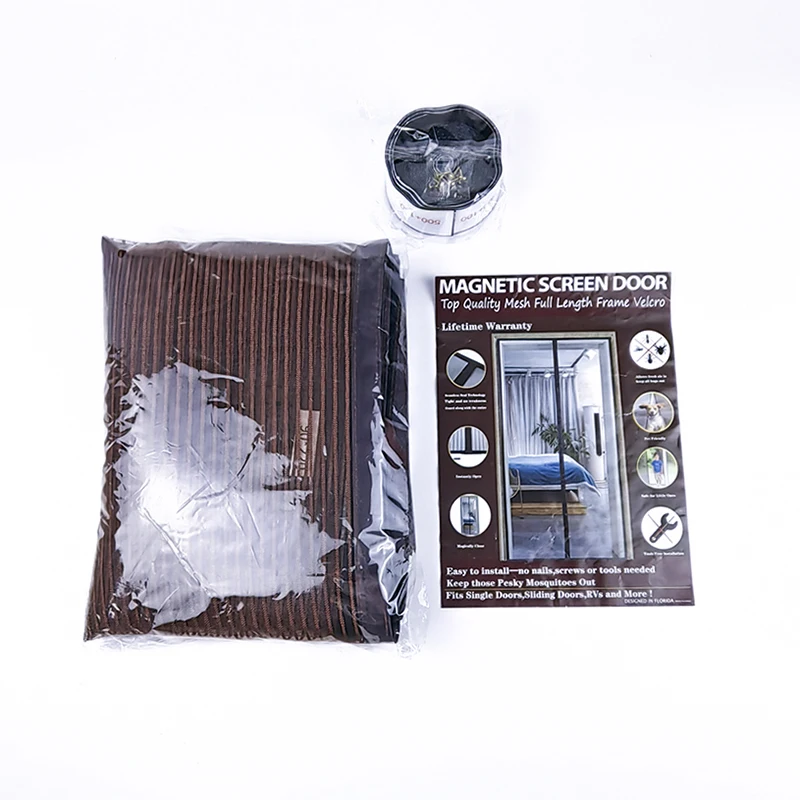 Factory direct sale mesh closed magnetic curtain for door