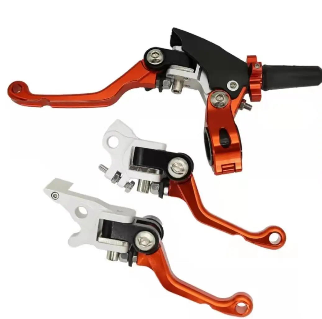 Dirt bike 360-degree anti-fall folding handle CNC clutch handle Brake Clutch Lever
