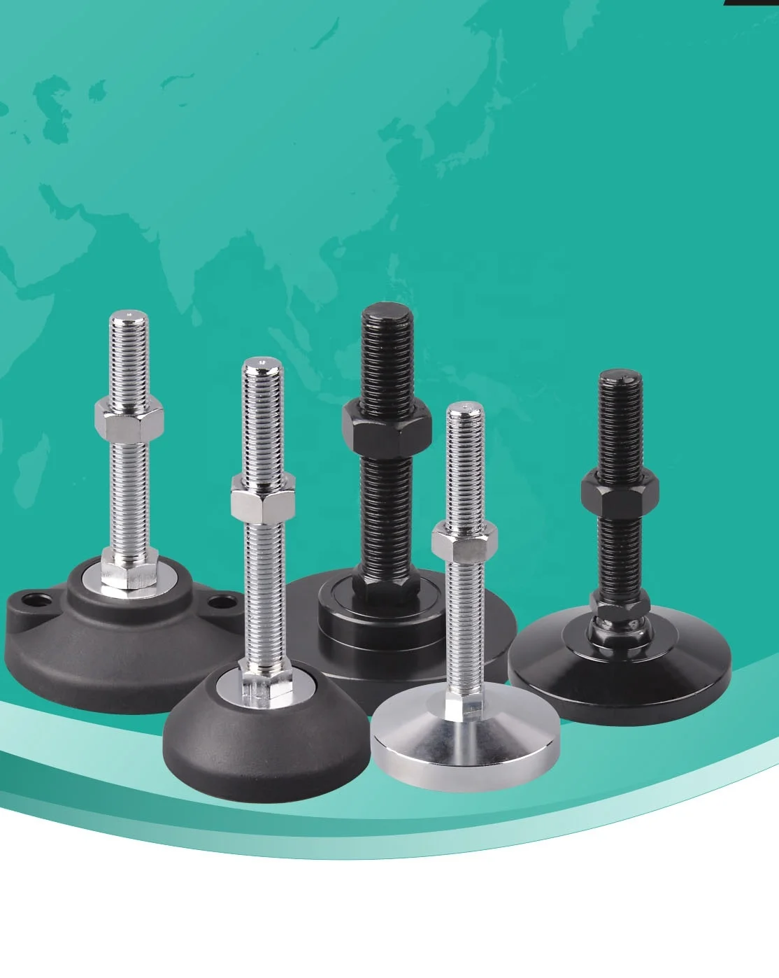 Заводская цена, выравниватели, оцинкованный стержень, регулируемые ножки M16, шарнирные ножки, выравнивающие элементы, выравнивающие ножки