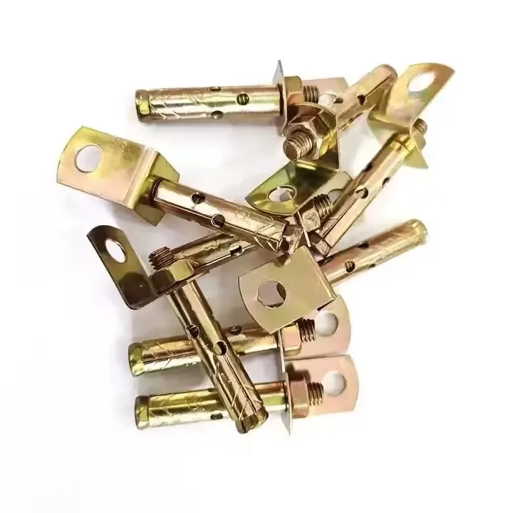 NBHC041AN Hot Sale Factory Supplier China Manufacture Galvanized Yellow  Sleeve Anchor with L Type Washer Expansion Anchor Bolt