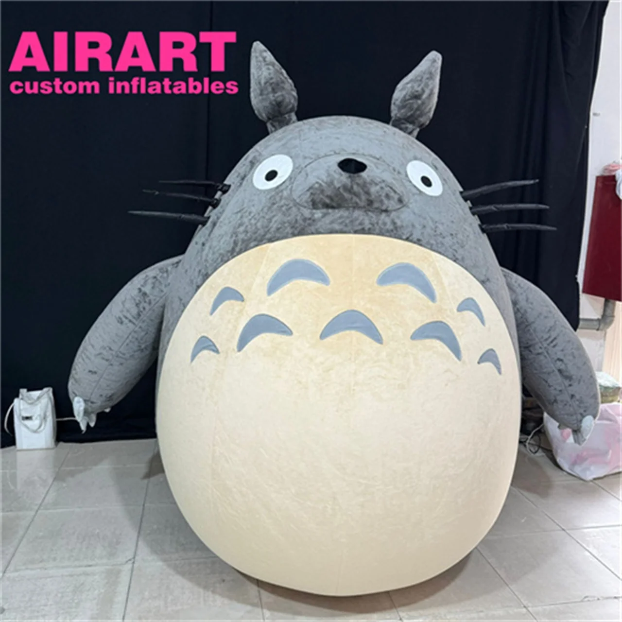 Movie animal cartoon inflatable custom, brown plush inflatable totoro for advertising