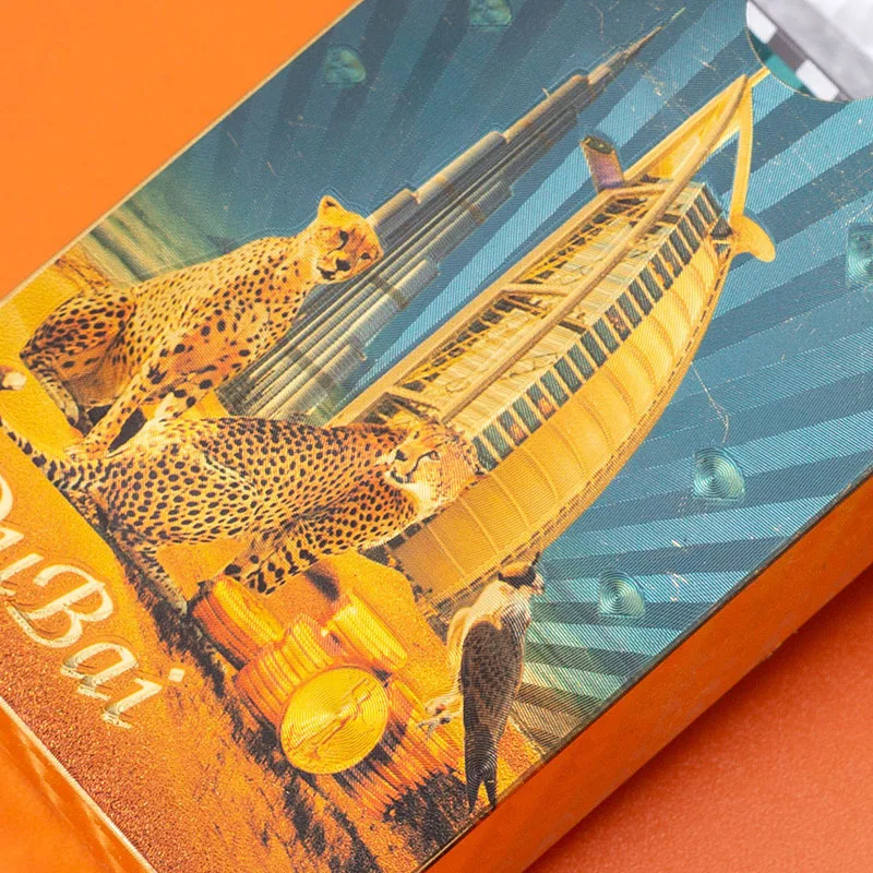 Custom New Quality Plastic PVC Poker Smooth Waterproof Gold plated Creative Gift Durable Poker Playing Card