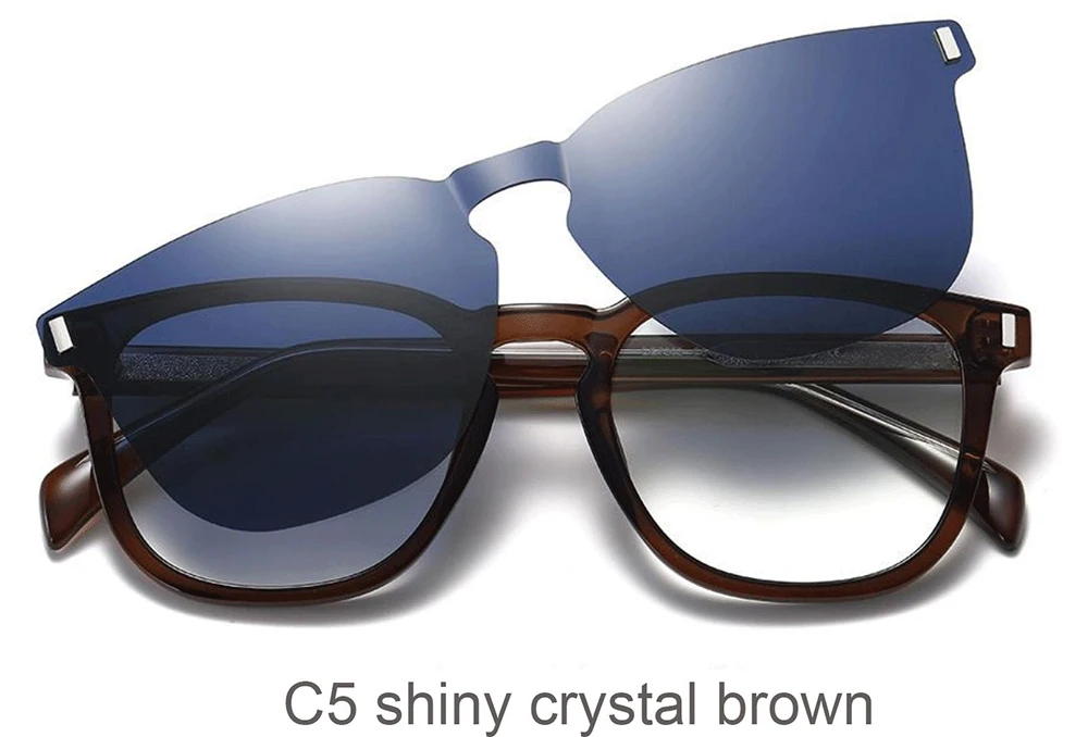 GJ60 eyeglasses frames clip on  glasses frame with polarized clip on  sunglasses with optical eyeglass frames