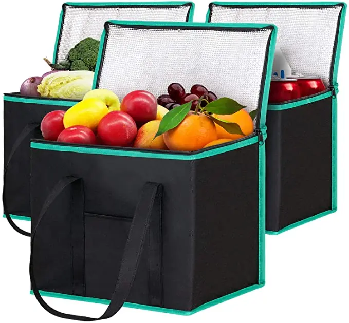 Durable Waterproof Multipurpose Foldable Non Woven Ice Cooler Bag Insulated bag food