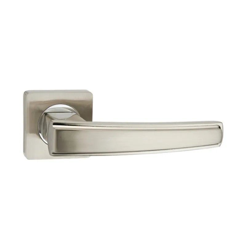 European interior zinc alloy round wooden split door handle