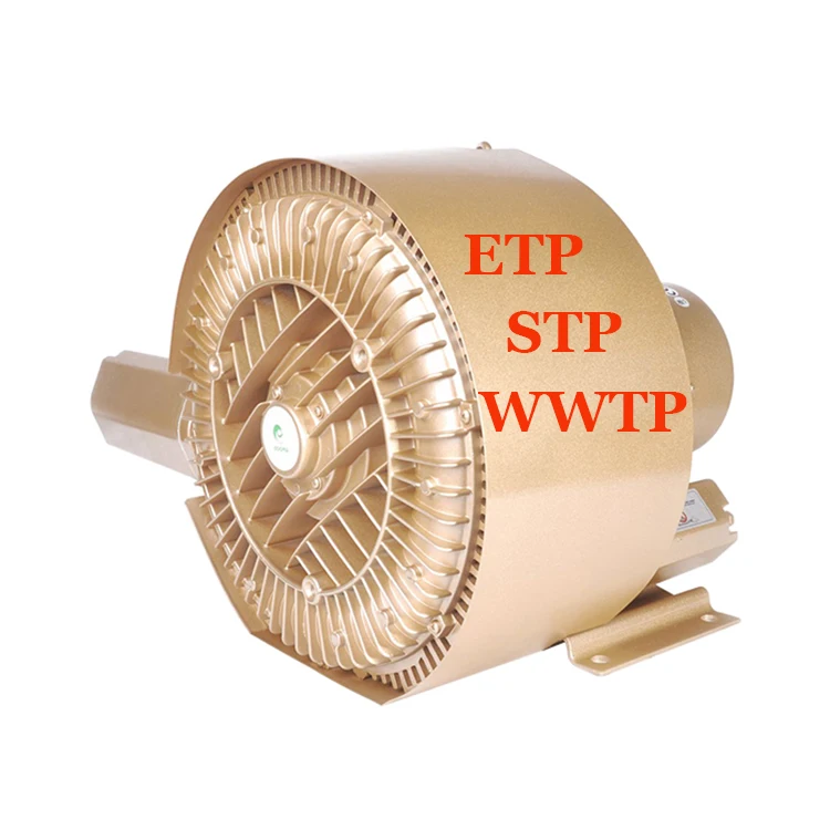 High Efficiency Water Aeration Agitation Regenerative Ring Blowers for (WWTP ETP STP) Wastewater Treatment Systems