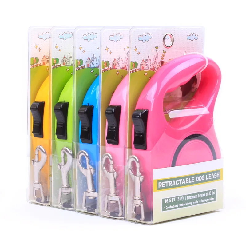 Adjustable Multicolor Pet Leash for Walking Running Durable Tanglefree Auto Retractable Dog Leash