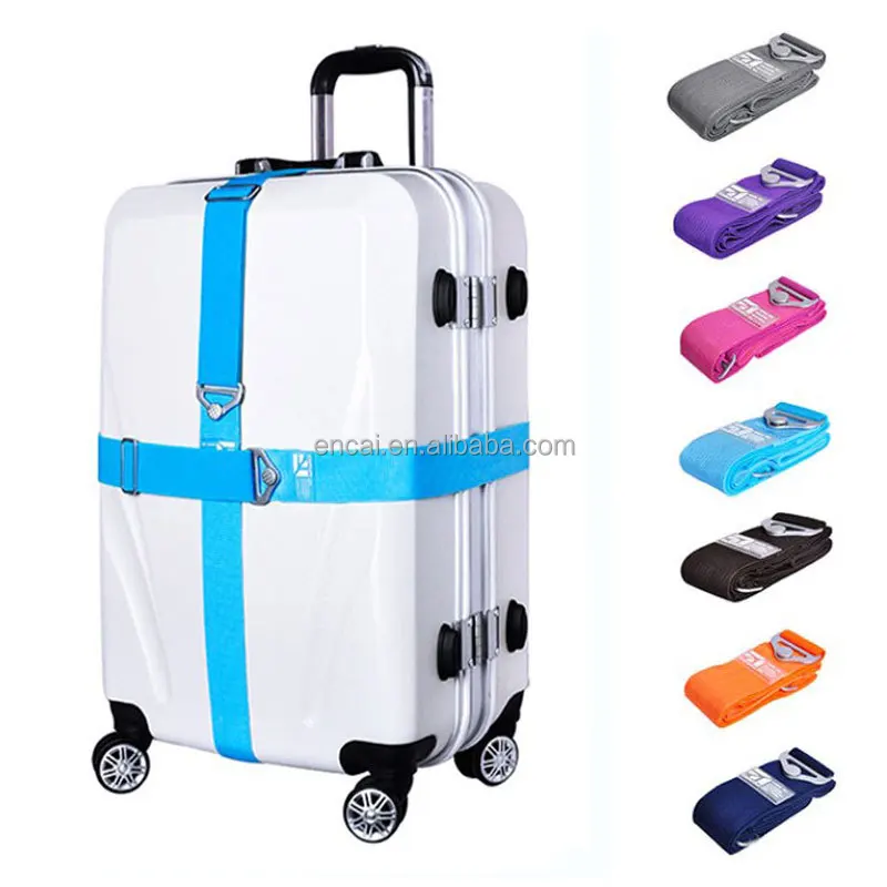 Luggage Straps Suitcase Travel Adjustable Suitcase Belt Silicone Luggage Man Women Travel Accessories