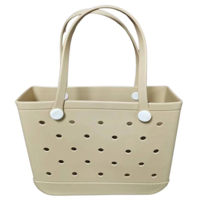 Factory Custom Bag OEM Women Summer Beach Bag Fashion Shopping Tote Shoulder Bag Waterproof EVA Silicone Jelly Candy Handbag PVC