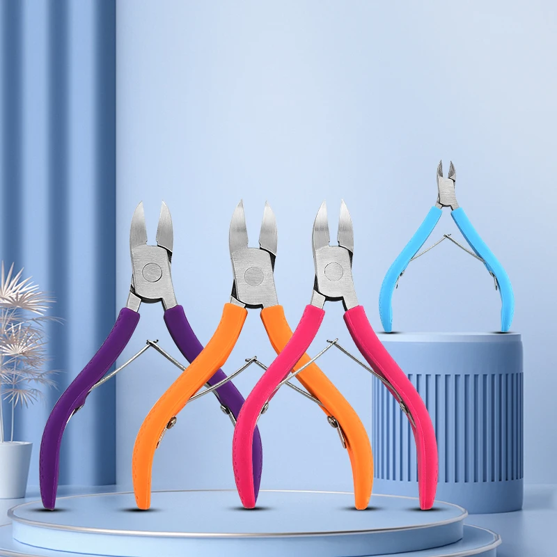 Factory cheap sale multifunctional yellow mini needle nose dead skin pliers