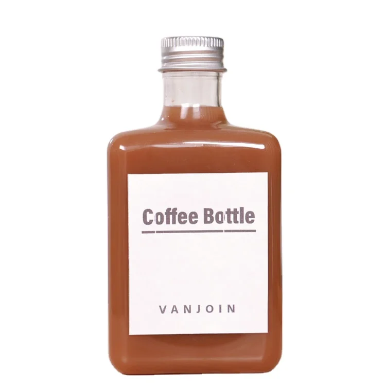 2oz 8oz Transparent Plastic Round Bottle for Cold Brew Coffee Bottle