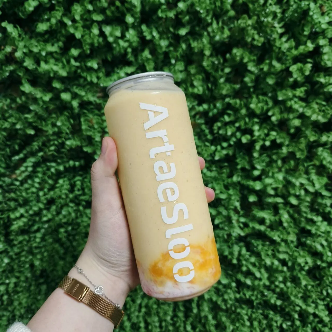 AT PACK Custom Plastic Cans For Cold Coffee 350ml 500ml Ice Drink PET Cans Plastic Bottle Cold Drink Juice