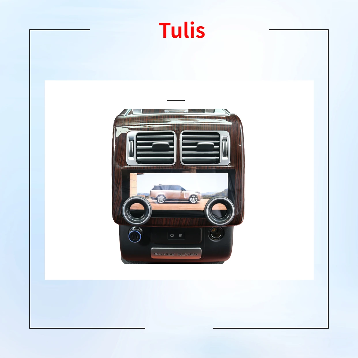 Tulis Car Rear Air Conditioning Touch Lcd Knob Control AC Board Panel For Land Rover Range Rover Vogue 2013-2017
