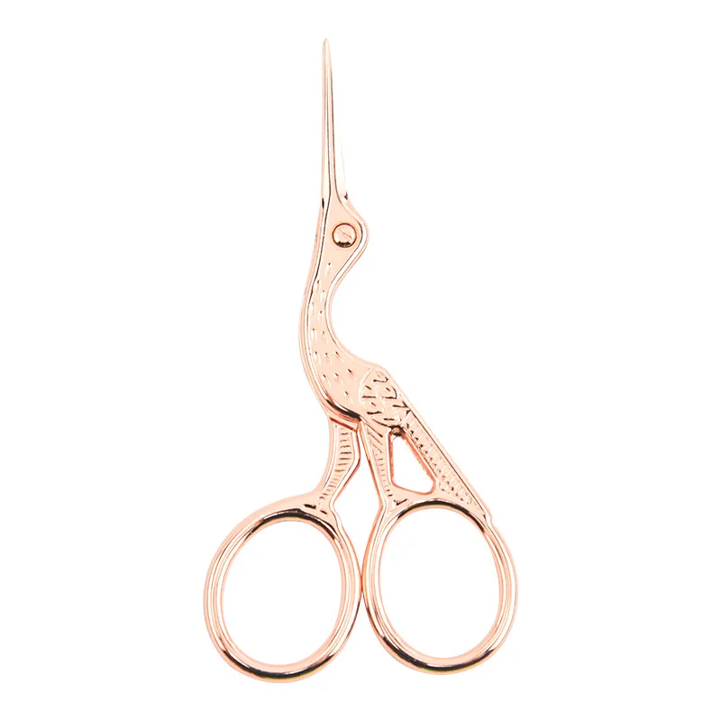 Hot selling Vintage crane shape Stainless steel beauty scissors Beauty tools scissors