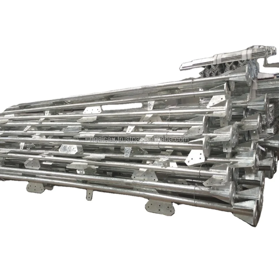 Telecom Tower/ Base Transceiver Station By Anti-Corrosion Steel With Triangle Structure For Purpose Of Mobile Transceivers