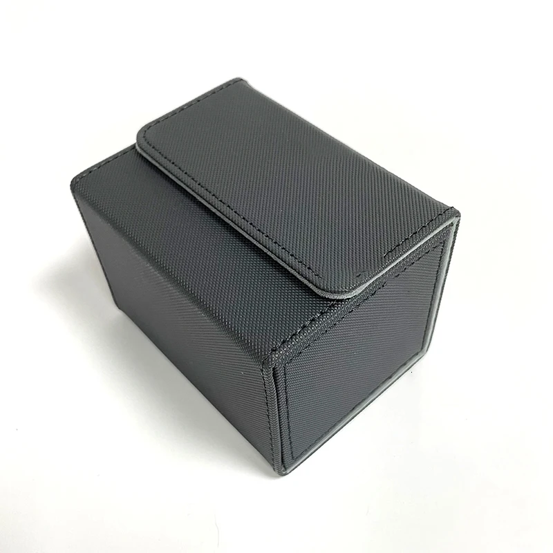 Factory Leather 100+ Flip N Tray Card Deck Playing Card Dice Case