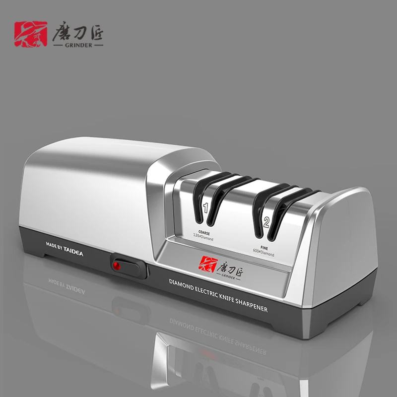TAIDEA Smart Gadgets  Kitchen Ware Top Level TG2301 2 Stages Electric Diamond Steel Kitchen Knife Sharpener
