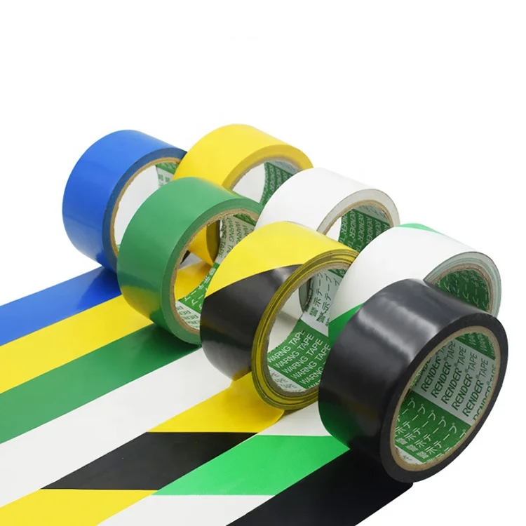 Crossing Warning Signs on the Ground Waterproof Wear-resistant Zebra Line Black Yellow Marking Tape
