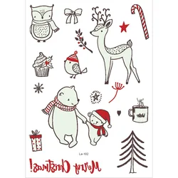 Christmas decor  Luminous Christmas temporary tattoo  Christmas tattoo sticker