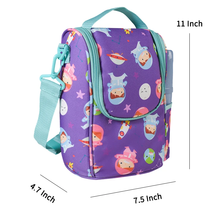 High Quality Insulated Lunch Bag Kids Terminal Cooler Bag with Shoulder Strap