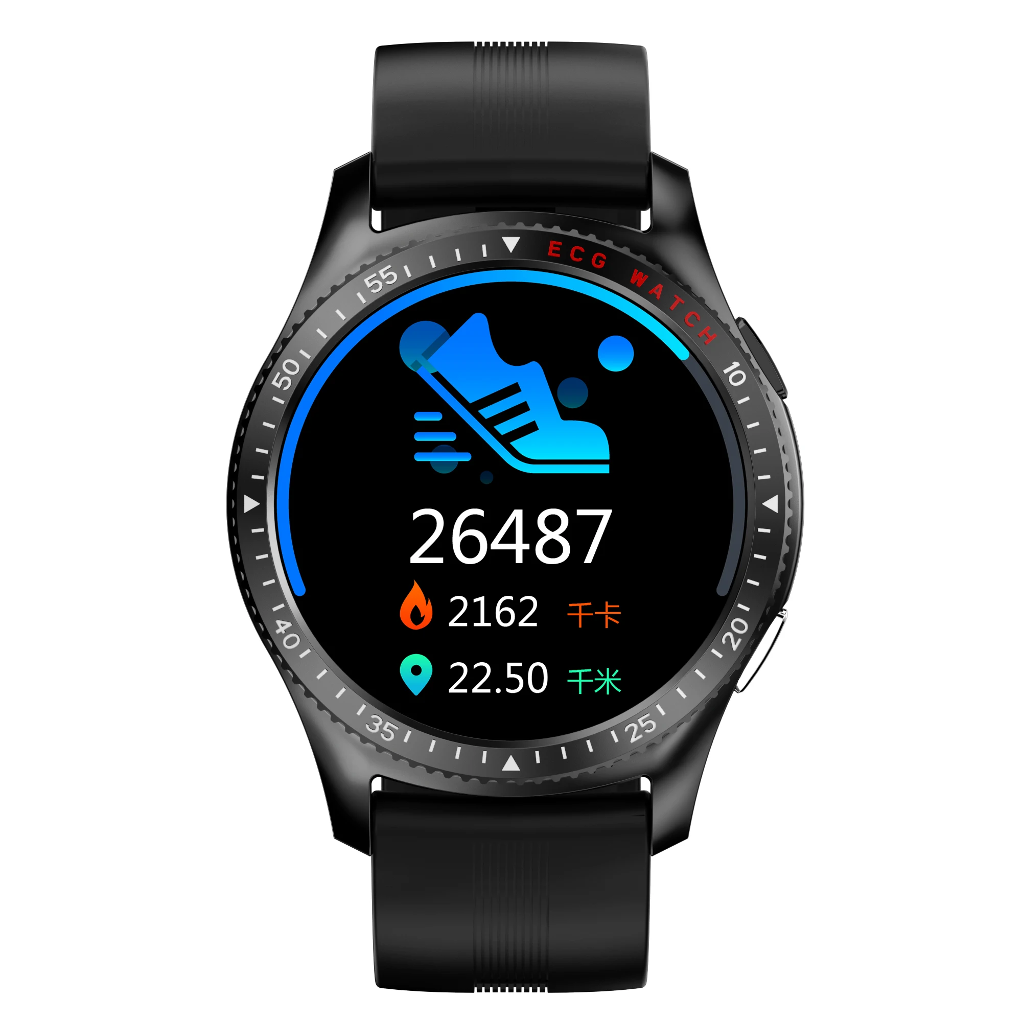  The new high-quality smart bracelet ECG heart rate sleep monitoring supports Facebook/Skype multi-function watch