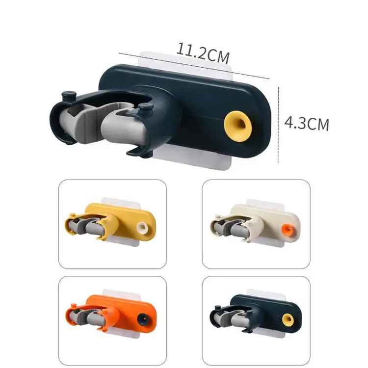 Multi-function Mop Clip Hooks Wall Mounted Mop Organizer Holder Rack Brush Broom Hanger Hook Kitchen Bathroom