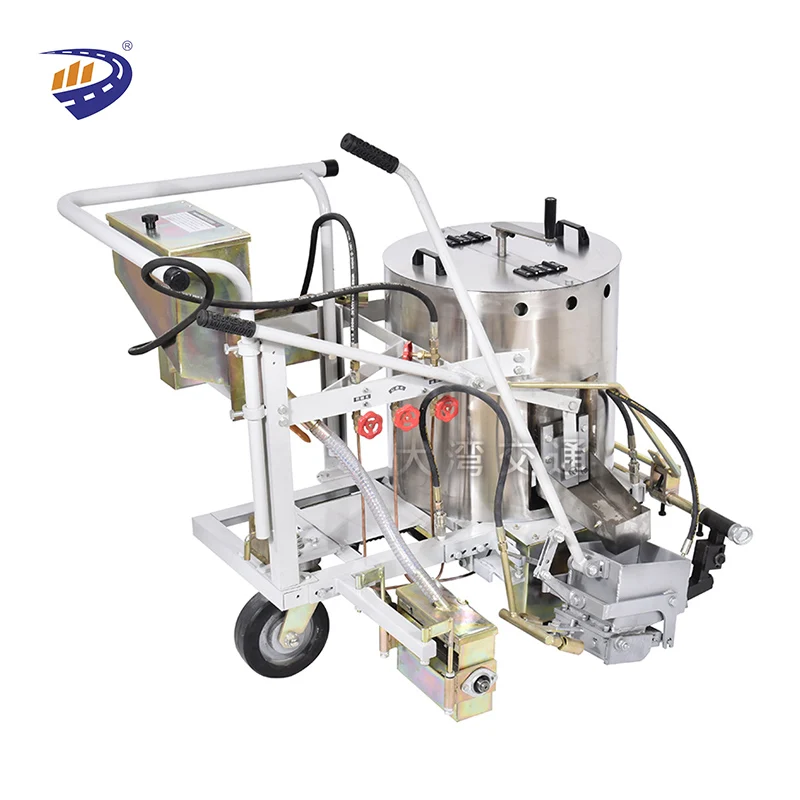 Manufacturer Supply Road marking machine Thermoplastic paint Hands push hot-melt marking equipment in Highway  construction