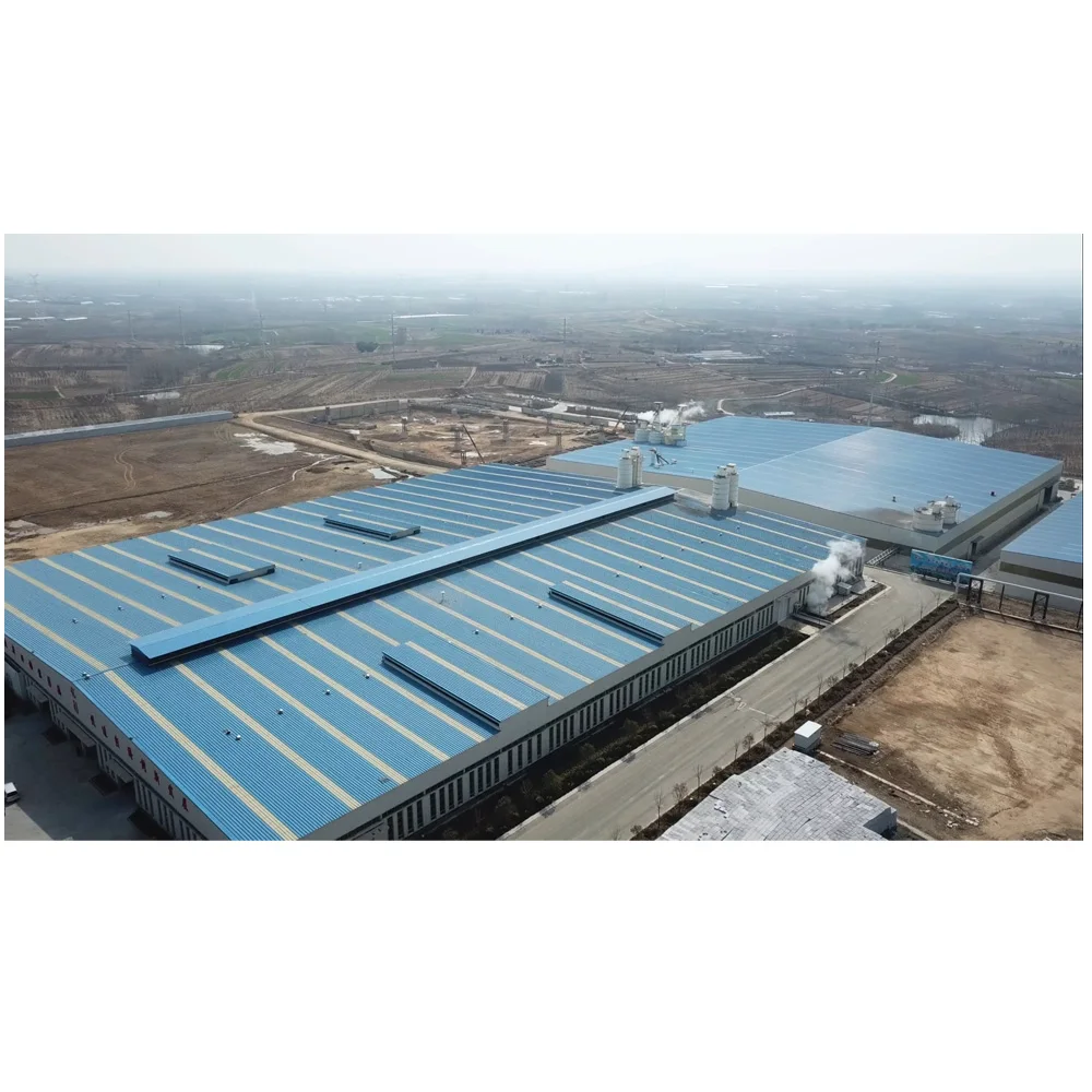 Prefabricated Ready Made Steel Structure Building For Food Factory Workshop Shopping Mall