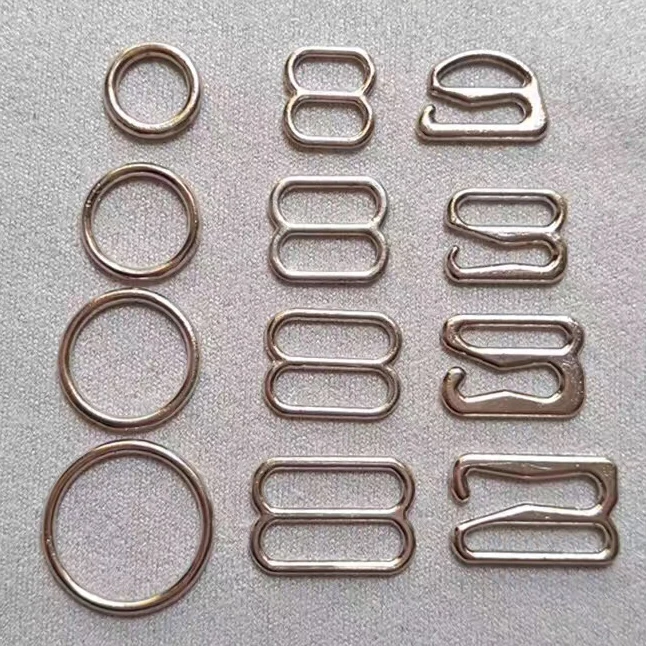 
Zamac Alloy bra strap ring and slider 