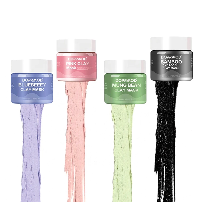 Amazon Hot selling Ice Cream Clay Mud Mask Skin Care Scrub Cleans Tighten and Moisturizes Colorful Mask 120g