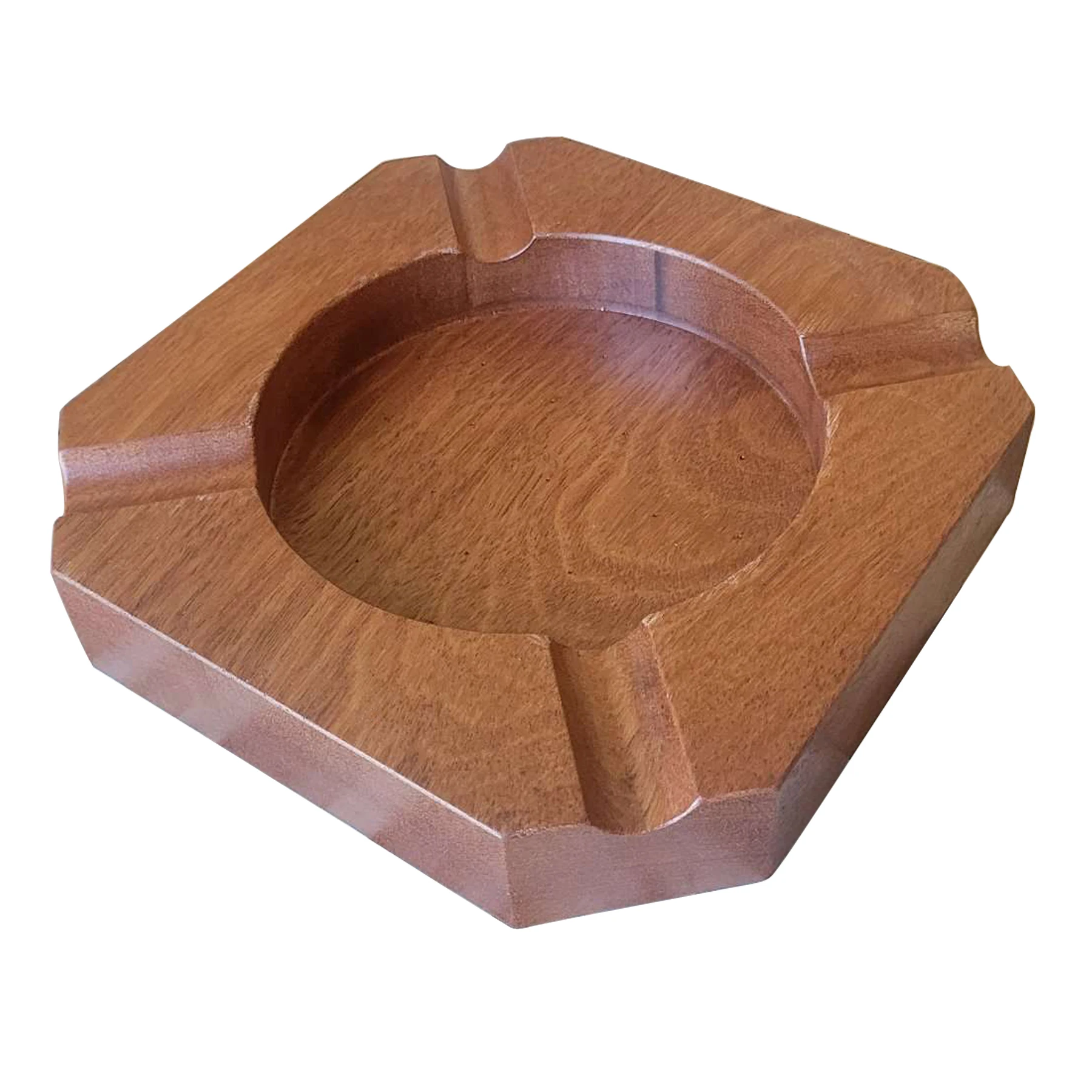 Wholesale Wooden Ash tray Luxury crafts no Lid for Smokers natural Cambodia redwood  Ash Tray Durable Easy to Clean Cool Ashtray