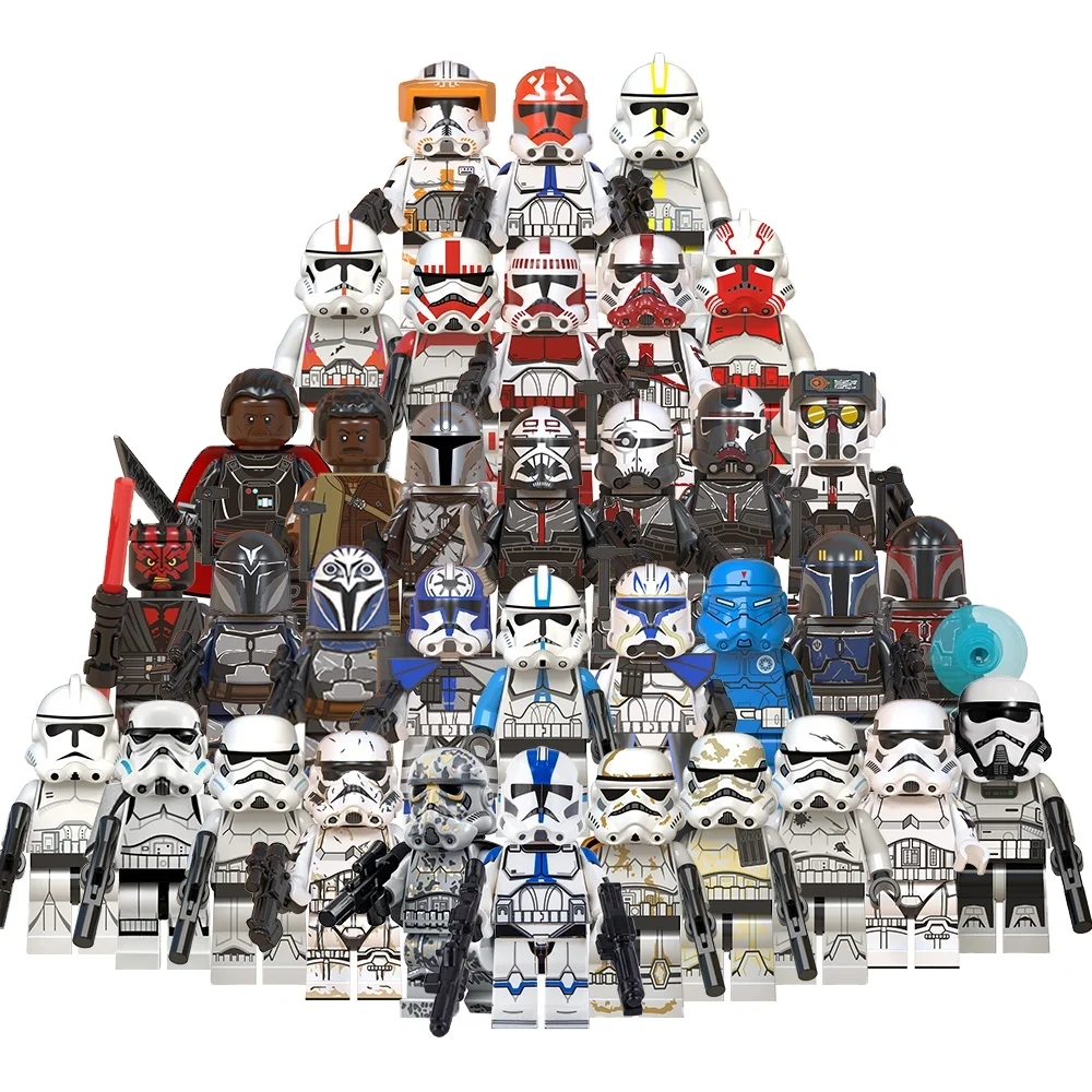 Star Movie star War clone trooper Star Darth Shock stormtrooper Mini Building Block Figure Kids Toys