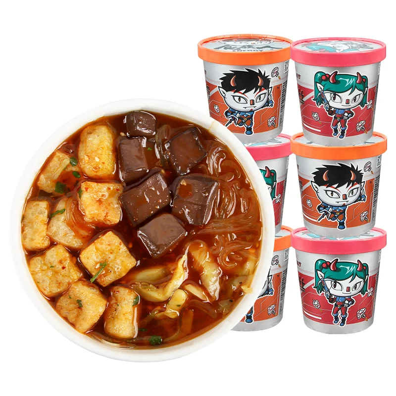 Оптовая продажа, Shizuren, горячая и кислая Китайская рисовая лапша, горячая и кислая утка, кровь 166 г, рисовая лапша