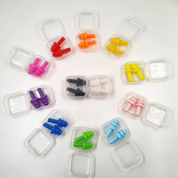 Водонепроницаемые силиконовые беруши для плавания/Силиконовые плавания взрослых/беруши с коробкой