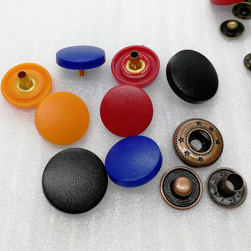 Plastic Snap Fasteners Buttons Invisible Sewing on Kit for Bibs Diapers Crafts Shirts