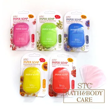 
Eco friendly mini portable travel soap paper sheets moisturizing anti bacterial basic cleaning paper hand soap 