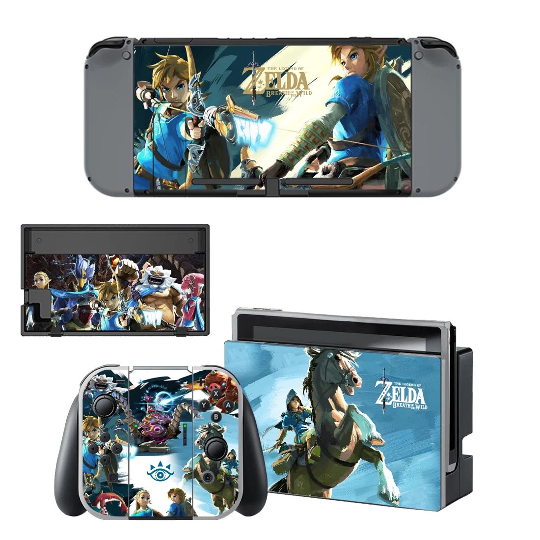 The Legend of Zelda Breath of the Wild Hyrule Warriors Age Of Calamity Skin Stickers For Nintendo Switch