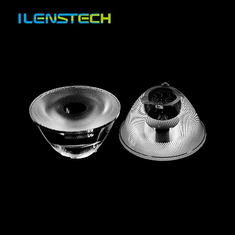 Светодиодная оптическая линза с узким углом луча и держателем, светодиодная линза диаметром 45 мм