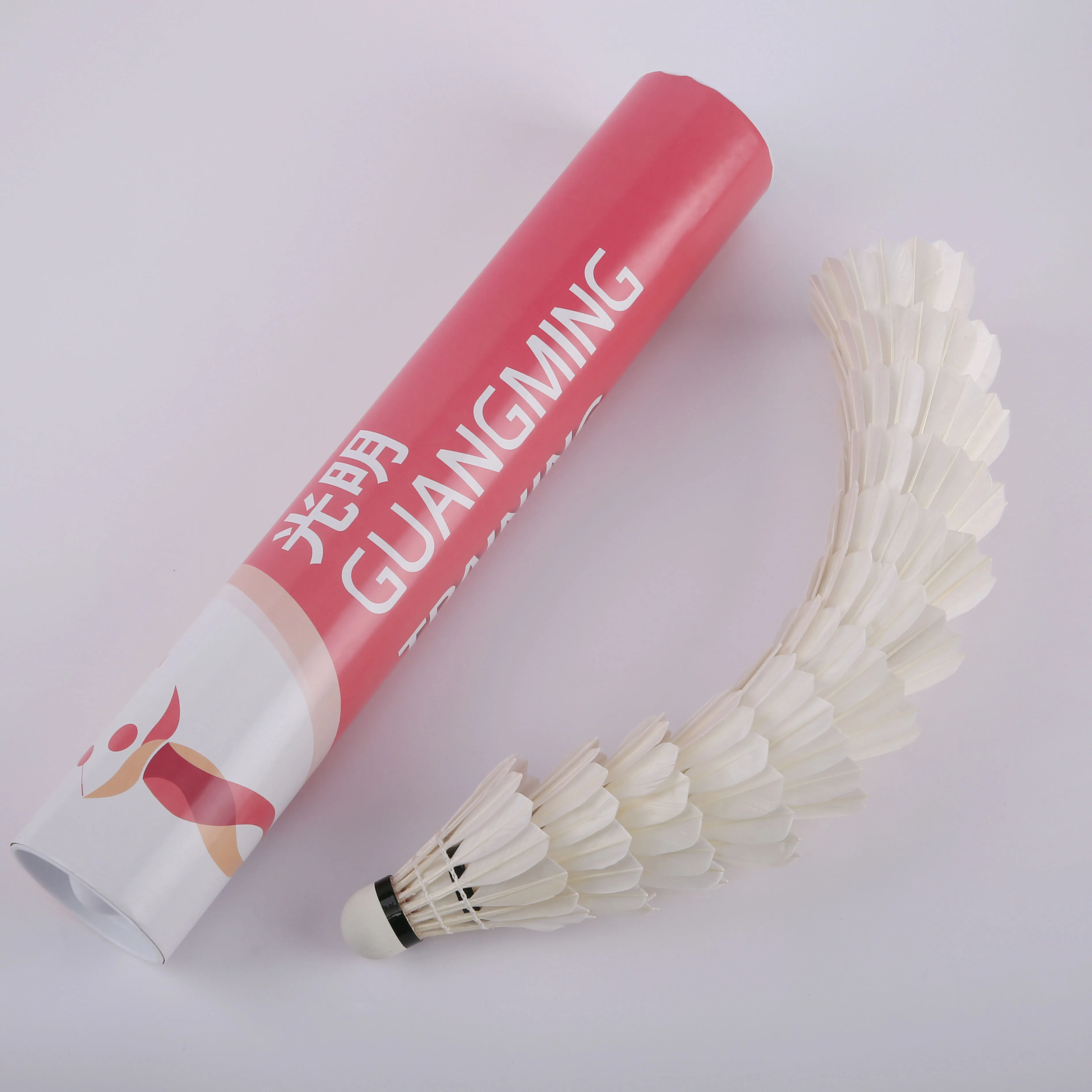 Развлекательный мяч для бадминтона, профессиональный Волан с утиными перьями No.5