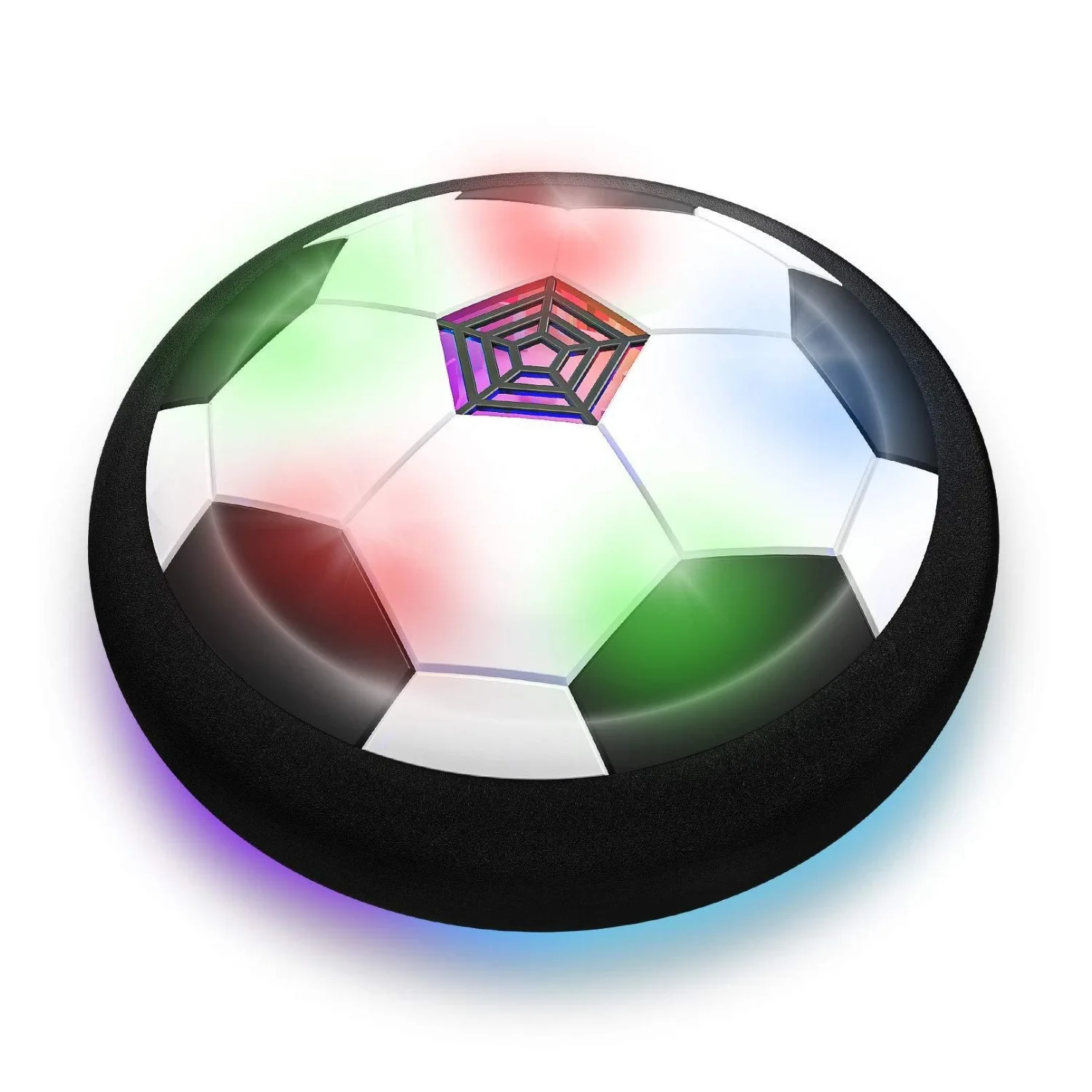 Hot Sale Indoor Air Power Training Ball Playing Football Game Hover Soccer Ball Toys With Light And Music For Kids