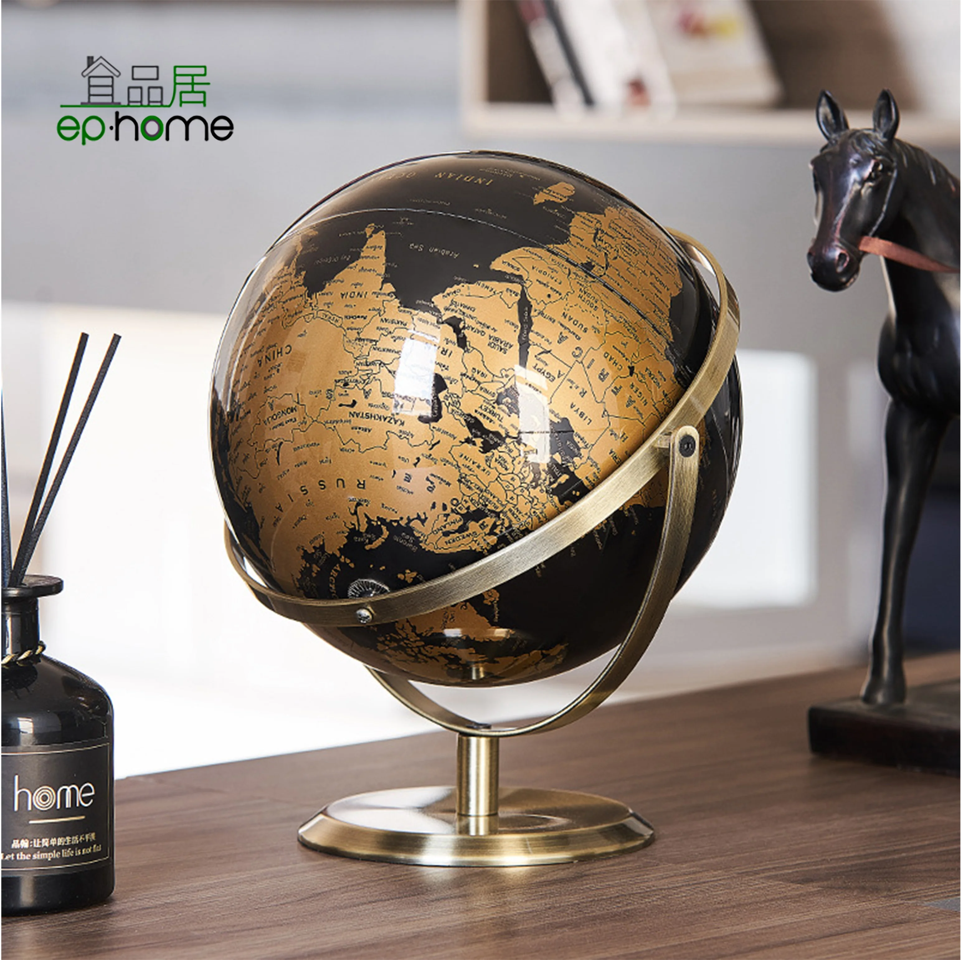 Modern creative spherical three-dimensional small decorations home wine cabinet desk decorations housewarming gift decorations