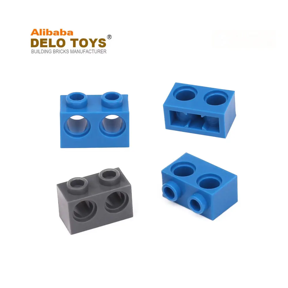 plastic toys building blocks bricks Technic, Brick 1 x 2 with Holes (NO.32000)