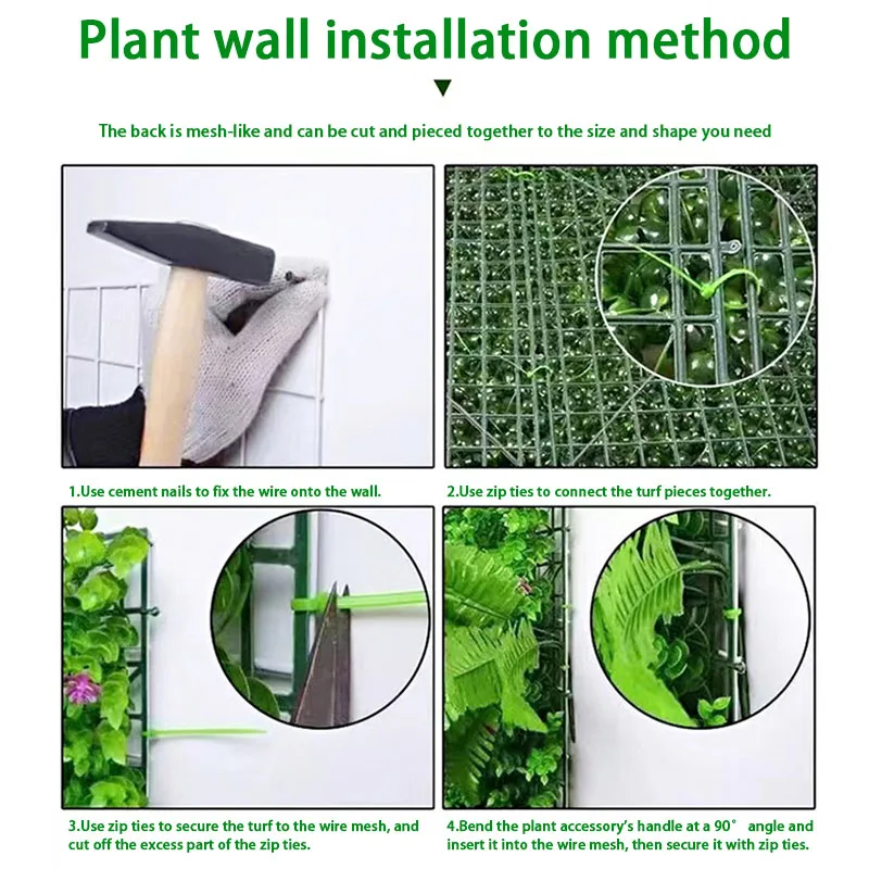 Anti Uv Artificial Green Plant Covering Wall for Indoor Outdoor Grass Wall Artificial Green Wall for Home Garden