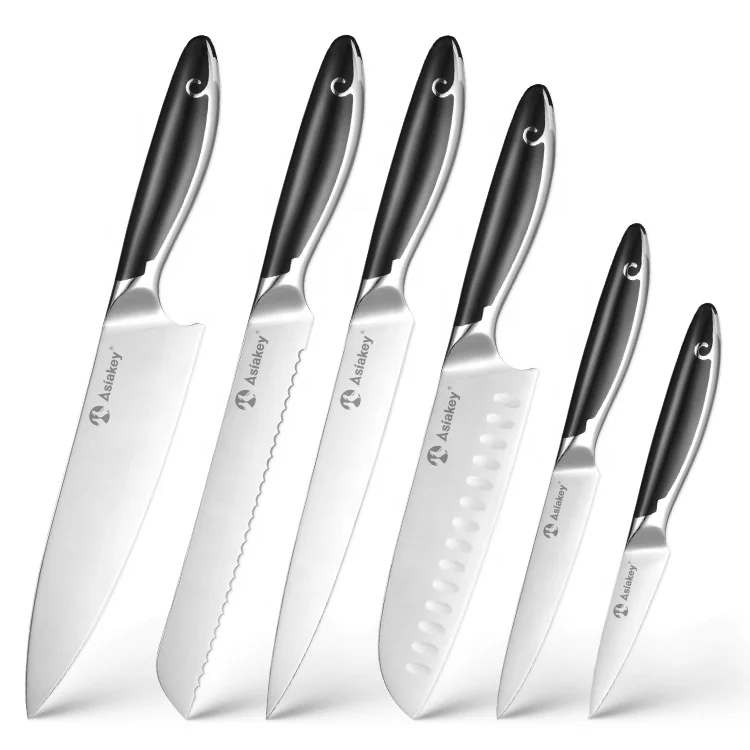 Factory Professional Kitchen Stainless Steel Knife Cutlery Sets with Ergonomic ABS Handle