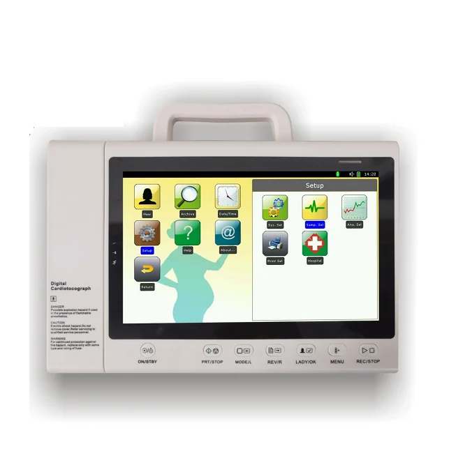MFM18 Auto interpretation portable fetal doppler monitor with USB  to connect to PC