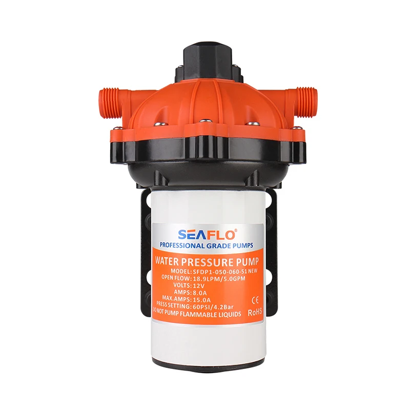 SEAFLO 51 серии насос высокого давления 12/24V 5.0GPM 60PSI мембранный для морской лодки