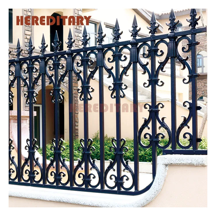 Decorative garden metal fencing wall spike fence post